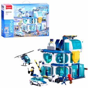 Конструктор Sluban поліція поліцейський відділок фігурки транспорт 686 деталей М38-В1220