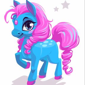 Розпис по номерах 30х30 ES-0832 Веселий поні "Strateg"