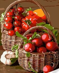 Розпис по номерах 30х40 SS-1025 Овочевий натюрморт "Strateg"