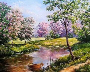 Алмазна мозаїка 30х40 HEG79645 Природа "Strateg"