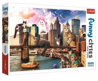 Пазли 1000 елементів Коти у Ню-Йорку Trefl 10595