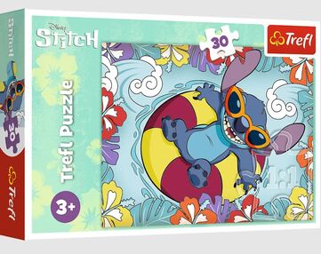 Пазли 30 елементів Відпочинок Стіча Дісней Лола і Стіч Trefl 18305
