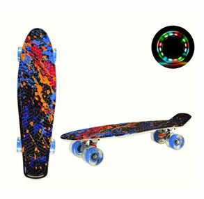 Скейт пенні 22" дека 56х15см колеса PU світло SC20504 Скейт пенні 22" дека 56х15см колеса PU світло SC20504