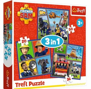Пазли 3 в 1 День пожежника Пожежник Сем Trefl 34868