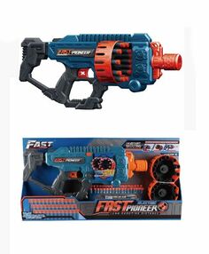 Іграшковий кулемет автоматичний подвійний барабан на батарейках з мякими набоями 36 штук BIG903