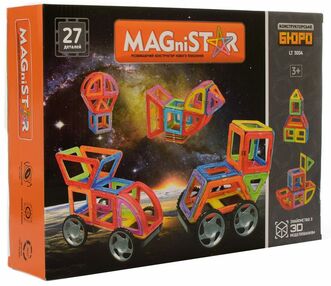 Конструктор магнітний 27 деталей LT3004