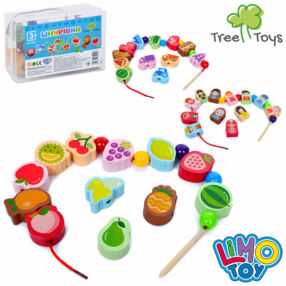 гра деревяна шнурівка md 0811