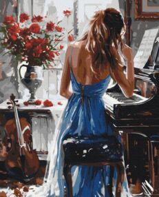 Розпис по номерах 40х50 BS54067 Мелодійна мить brushme Брашми