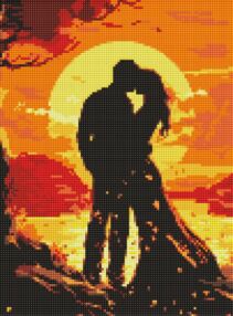 Алмазна мозаїка 30х40 АМО7987 Романтика почуттів "Ідейка"