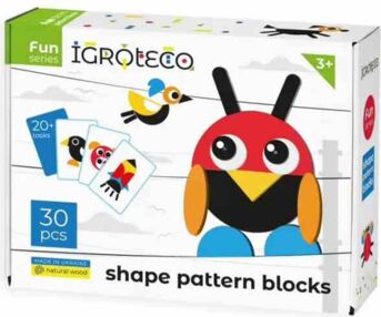 Мозаїка деревяна фігурна 30 елементів 0071