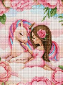 Алмазна мозаїка 30х40 АМО7954 Казкова дружба "Ідейка"