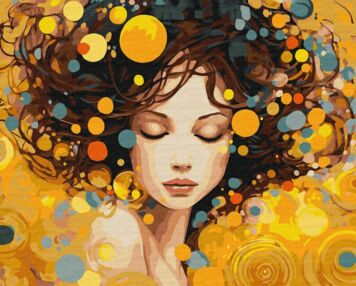 Розпис по номерах 40х50 КНО8424 Портрет елегантності "Ідейка"