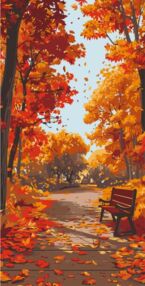 Розпис по номерах 40х80 11572-АС Осінній парк "Art Craft" арт крафт