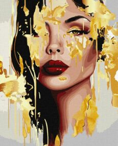 Розпис по номерах 40х50 КНО8313 Неземна краса з фарбами металік "Ідейка"