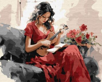 Розпис по номерах 40х50 КНО8366 Мелодійна грація "Ідейка"