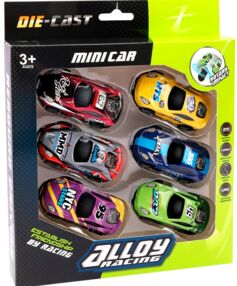 набір машин 6 штуки інерційні стрибаючі U212-42F