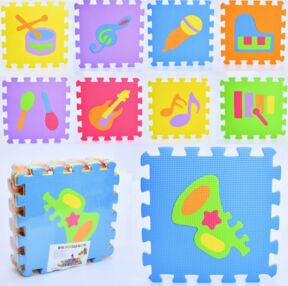 Килимок мозаїка музичні інструменти 9 деталей MR 1279