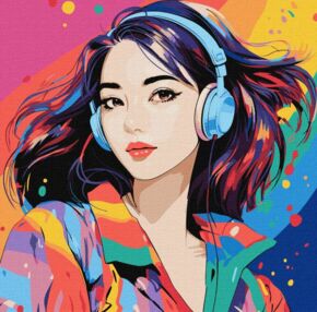 Розпис по номерах 40х40 КНО8378 Світ звуків "Ідейка"