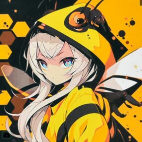 Алмазна мозаїка 30х30 HEE16307 Аніме бджола "Strateg"
