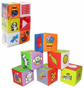 кубики для купання мякі водостійкі 6 штук 5930 кубики для купання мякі водостійкі 6 штук 5930