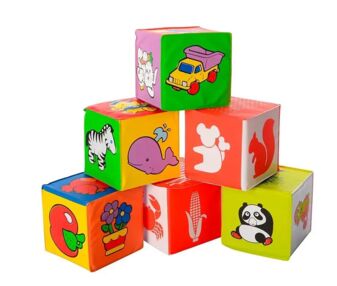 кубики для купання мякі водостійкі 6 штук 5930