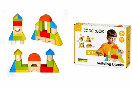 Будівельні блоки Конструктор деревяний 14 елементів 0453