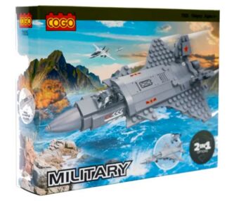 Конструктор 184 елементів Армія Літак + Гелікоптер 2 в 1 COGO 7005