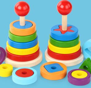 гра деревяна пірамідка C15010