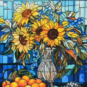 Алмазна мозаїка 30х30 DEEX16292 Квіткова палітра "Strateg"