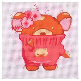 Вишивка хрестиком 20х20 AX-207 Ведмежа в светрику "Strateg"