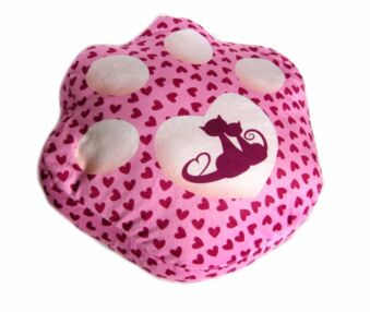 Лапа - антистрес принт рожевий 28 x 31 x 10 00066 - 69