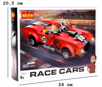Конструктор 173 елемента Автомобілі Потужність COGO 3432 Конструктор 173 елемента Автомобілі Потужність COGO 3432