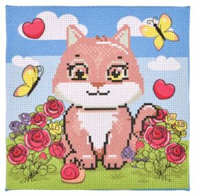 Вишивка хрестиком 20х20 AX-201 Кошеня "Strateg"