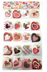 Валентинка сердечка в асортименті 8 х 6 см 66 - 5