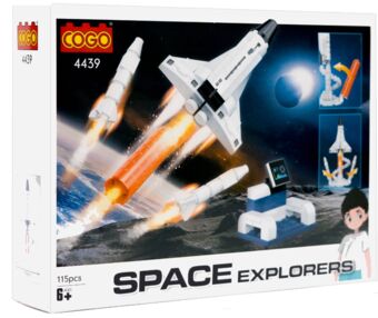 Конструктор 115 елементів Космічна подорож Шатл COGO 4439