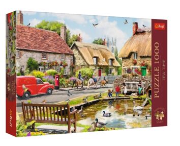 Пазли 1000 елементів Час чаювання Літо у місті Trefl 10808