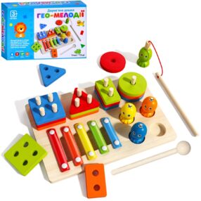 Деревяна гра Багатофункціональна дошка MD 0855