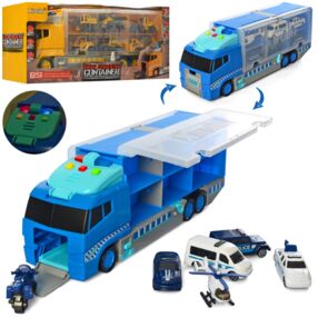 Трейлер контейнер-гараж транспорт 6штук 2 види, музичний AY1818BC