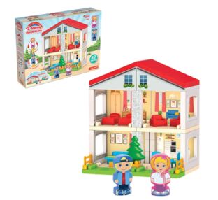 Конструктор Двоповерховий будиночок 42 елемента 495 х 365 х 110 мм 03234 (трохи примята упаковка)