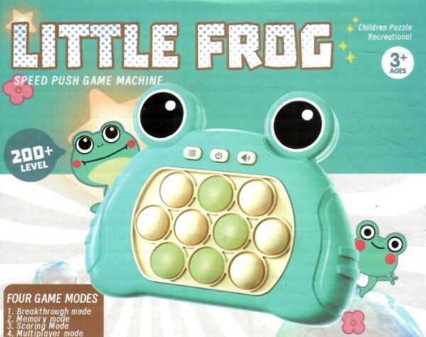 Електронний Pop It Little frog  JH-011 Ціна (цена) 181.70грн. | придбати  купити (купить) Електронний Pop It Little frog  JH-011 доставка по Украине, купить книгу, детские игрушки, компакт диски 0