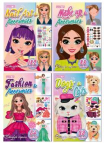 Набір для творчості Студія краси книга з наліпками Мікс