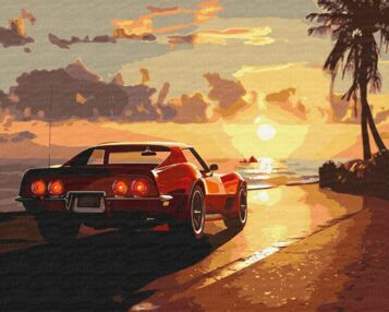 Розпис по номерах 40х50 КНО2794 Поїздка біля узбережжя "Ідейка"