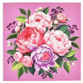 Вишивка хрестиком 30х30 AX-313 Букет квітів "Strateg"