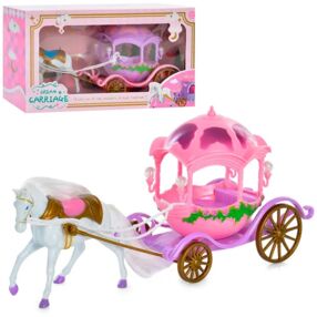 Карета з конем 30 см 2 кольори 8820B