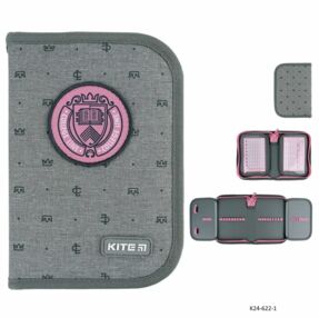 Пенал KITE К24-622-1 College line girl 1 відд 2 відд