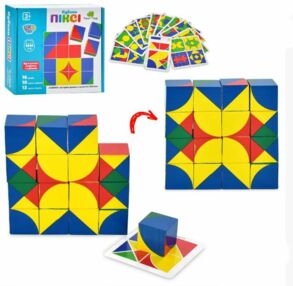 гра деревяна Геометрика картки фігури MD 2466