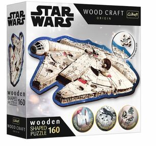 Пазли фігурні з дерева 160 елементів Зоряні війни  Сокіл Міленіум / Trefl