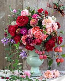 Алмазна мозаїка 30х40 GM86836 Розкішний букет "Strateg"