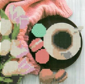 Алмазна мозаїка 18х18 JUB14402 Кавова насолода "Strateg"