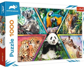 Пазли 1000 елементів Країна тварин Trefl 10672